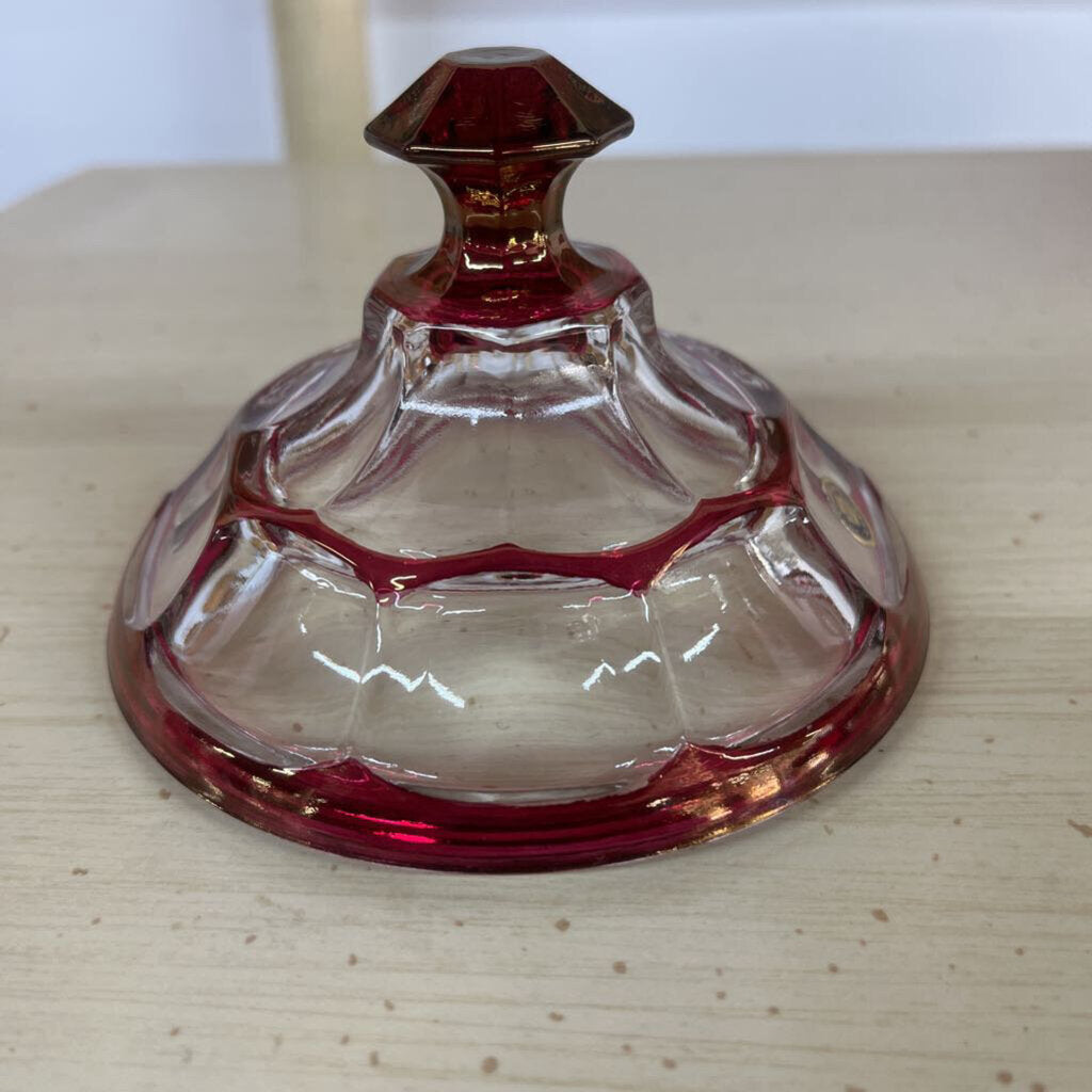 WESTMORELAND RUBY RED CANDY DISH