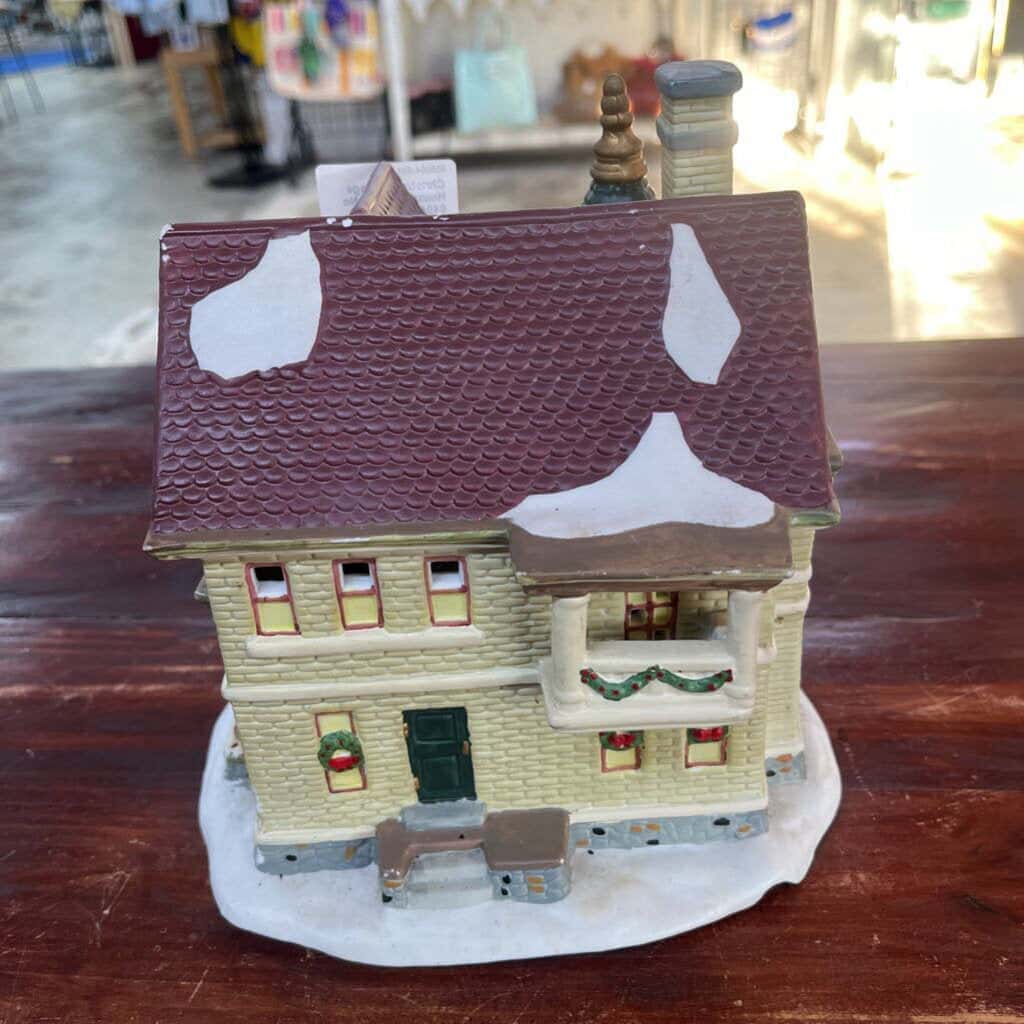 CHRISTMAS VILLAGE HOUSE HOFERT'S NO 6404 GIBER OPTIC HOUSE