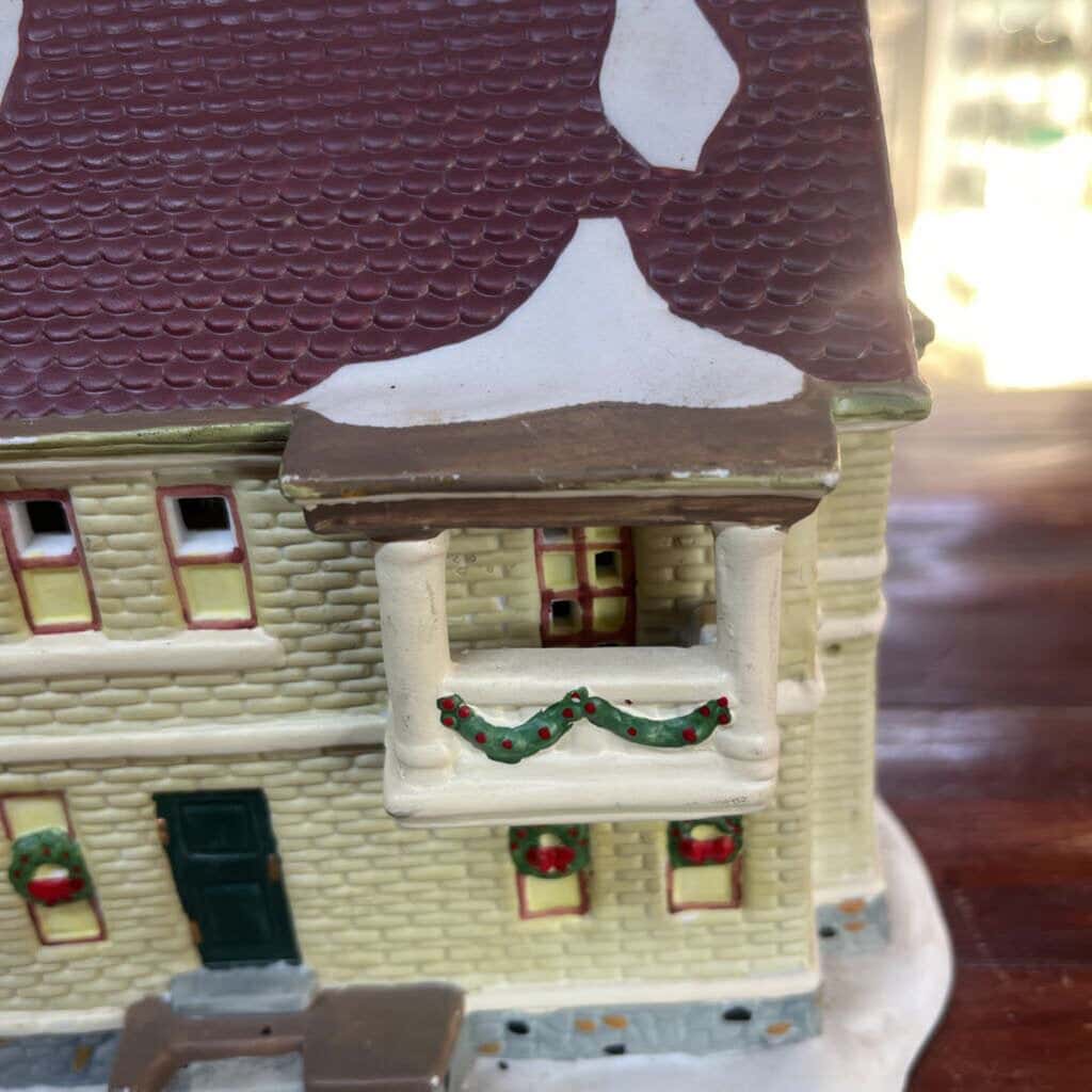 CHRISTMAS VILLAGE HOUSE HOFERT'S NO 6404 GIBER OPTIC HOUSE