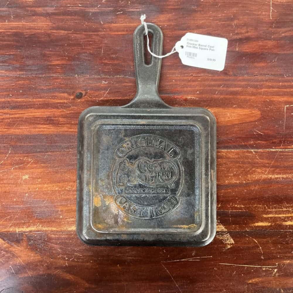 CRACKER BARREL CAST IRON MINI SQUARE PAN