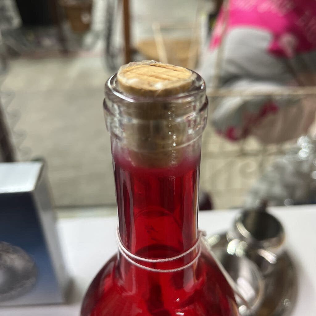 Red Bottle with Lights