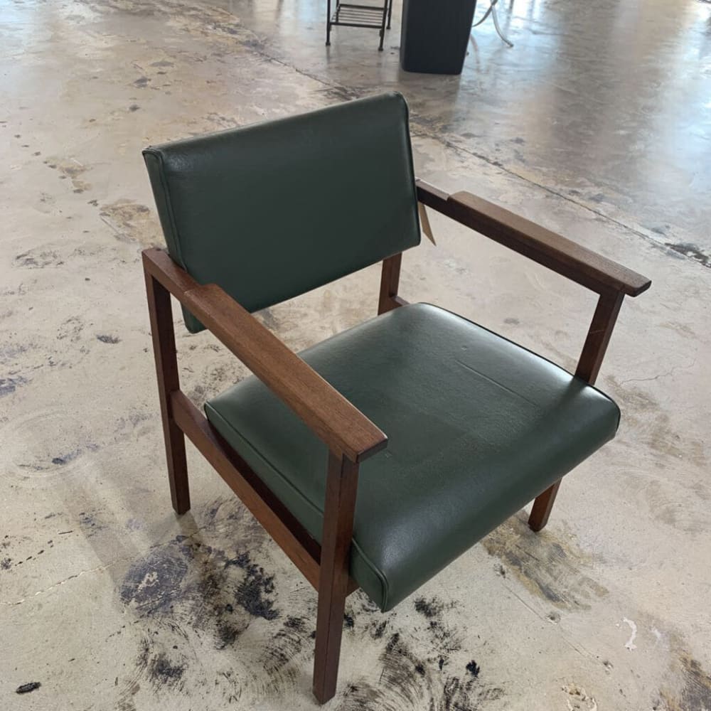 MID CENTURY MODERN GREEN LOUNGE MCM CHAIR