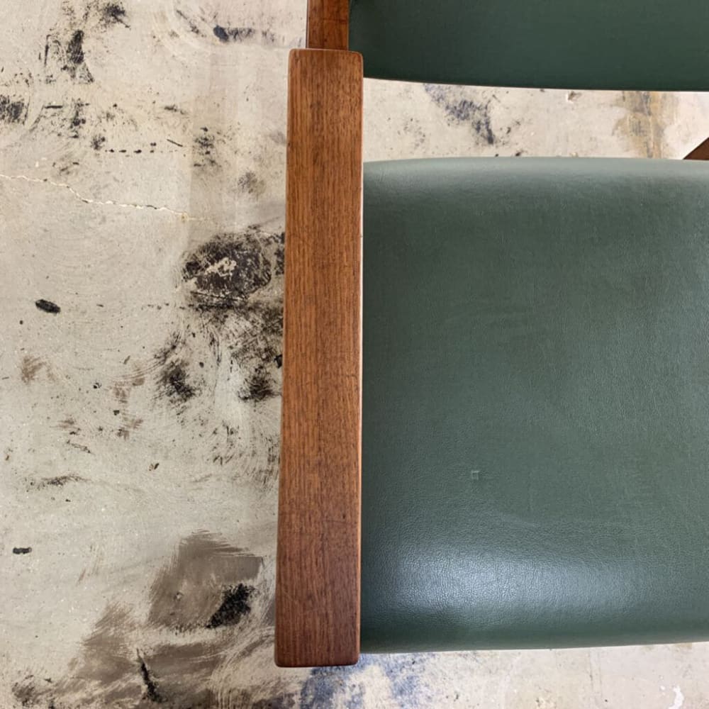 MID CENTURY MODERN GREEN LOUNGE MCM CHAIR
