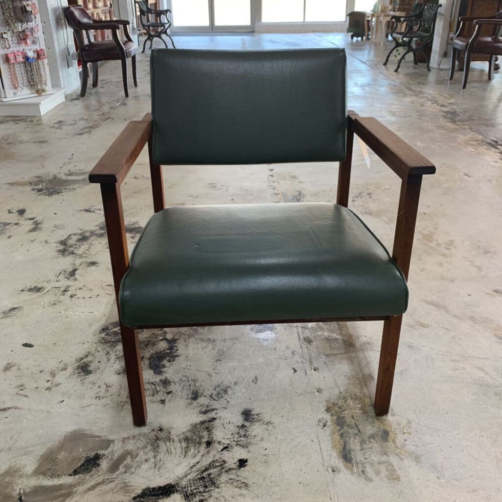 MID CENTURY MODERN GREEN LOUNGE MCM CHAIR