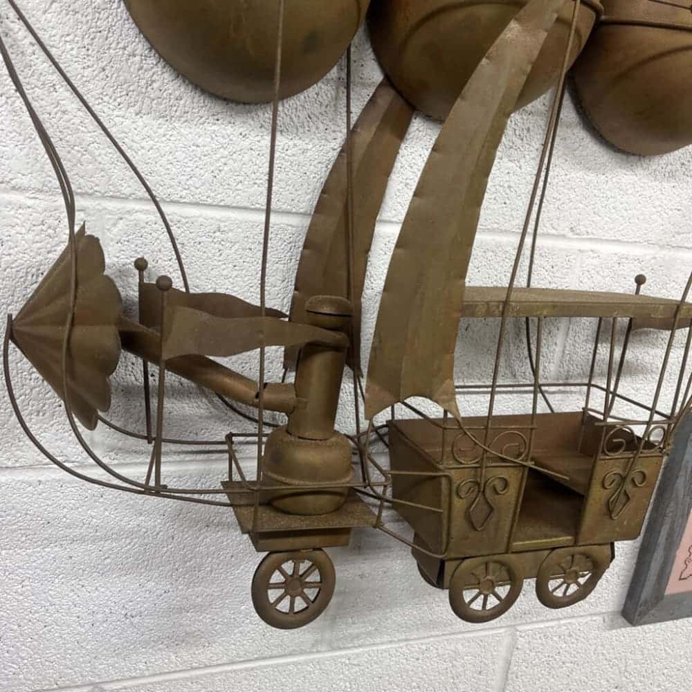 MID CENTURY MODERN CURTIS JERE HOT AIR BALLON WALL ART - METAL