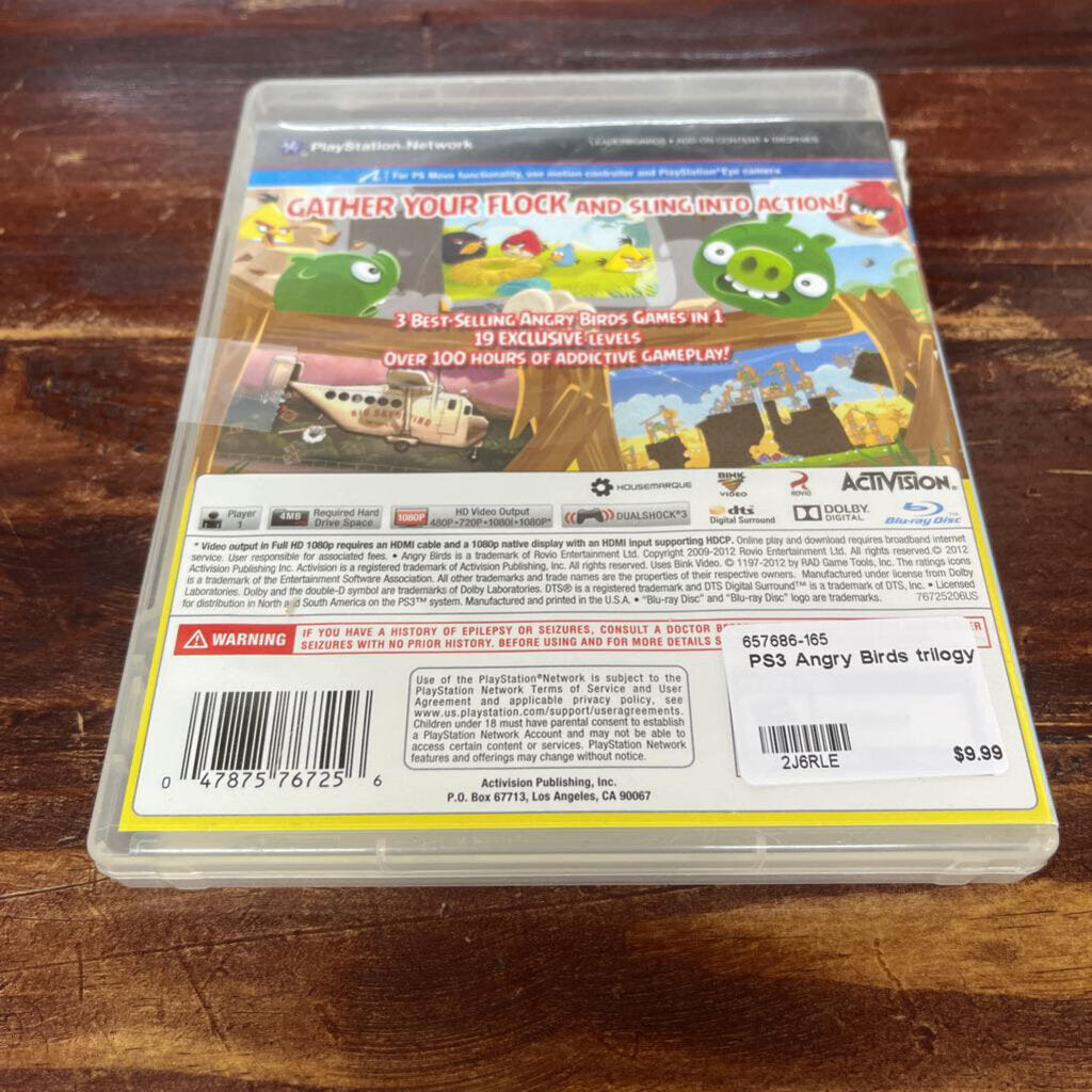 PS3 ANGRY BIRDS TRILOGY
