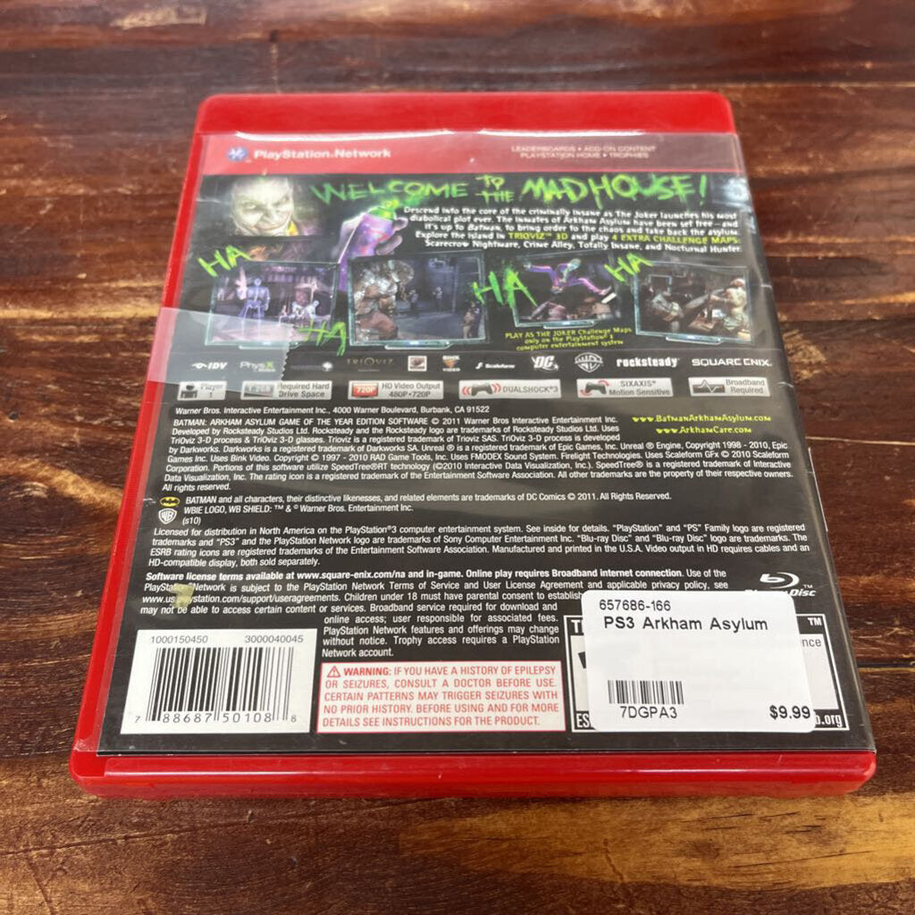 PS3 ARKHAM ASYLUM