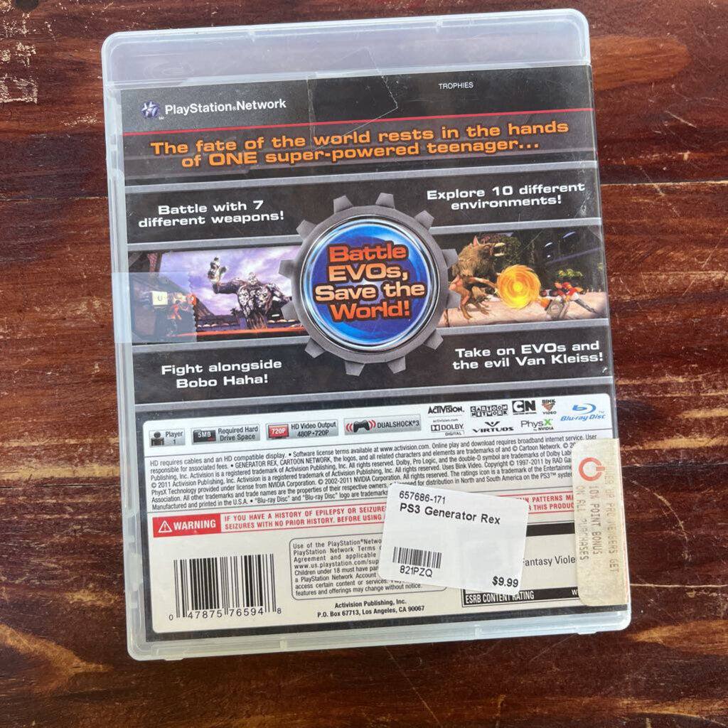 PS3 GENERATOR REX