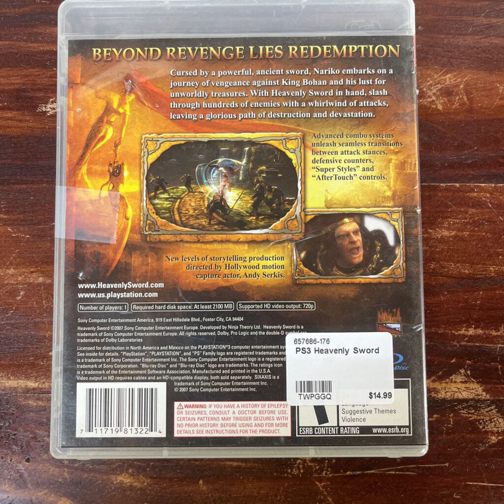 PS3 Heavenly Sword