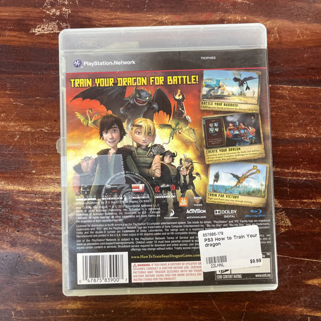 PS3 HOW TO TRAIN YOUR DRAGON