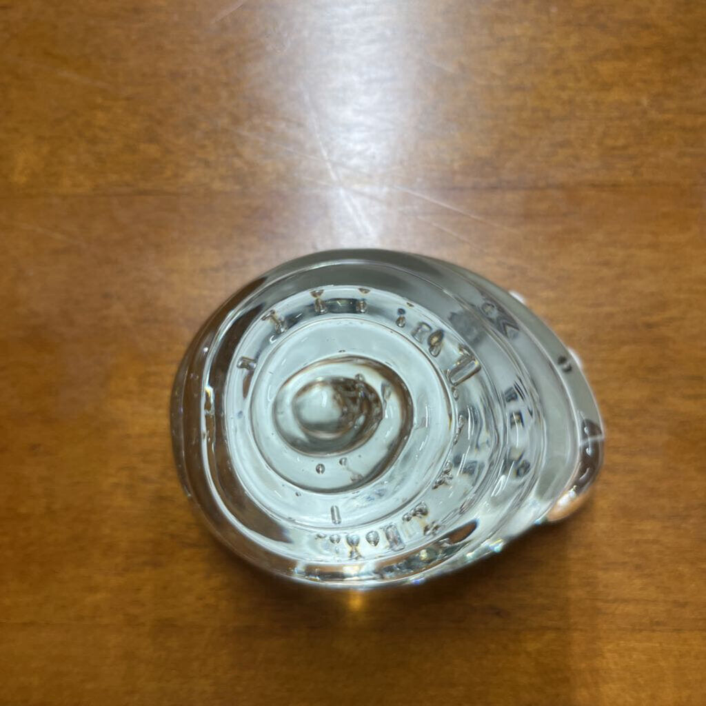 Old Waterford Crystal Shell Paperweight