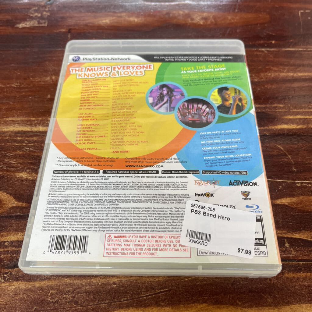 PS3 BAND HERO