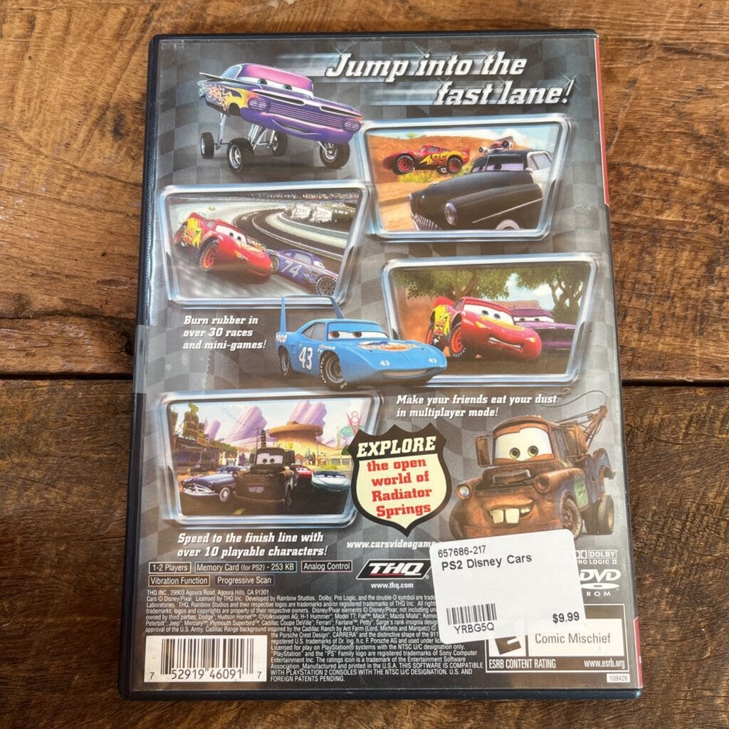 PS2 Disney Cars