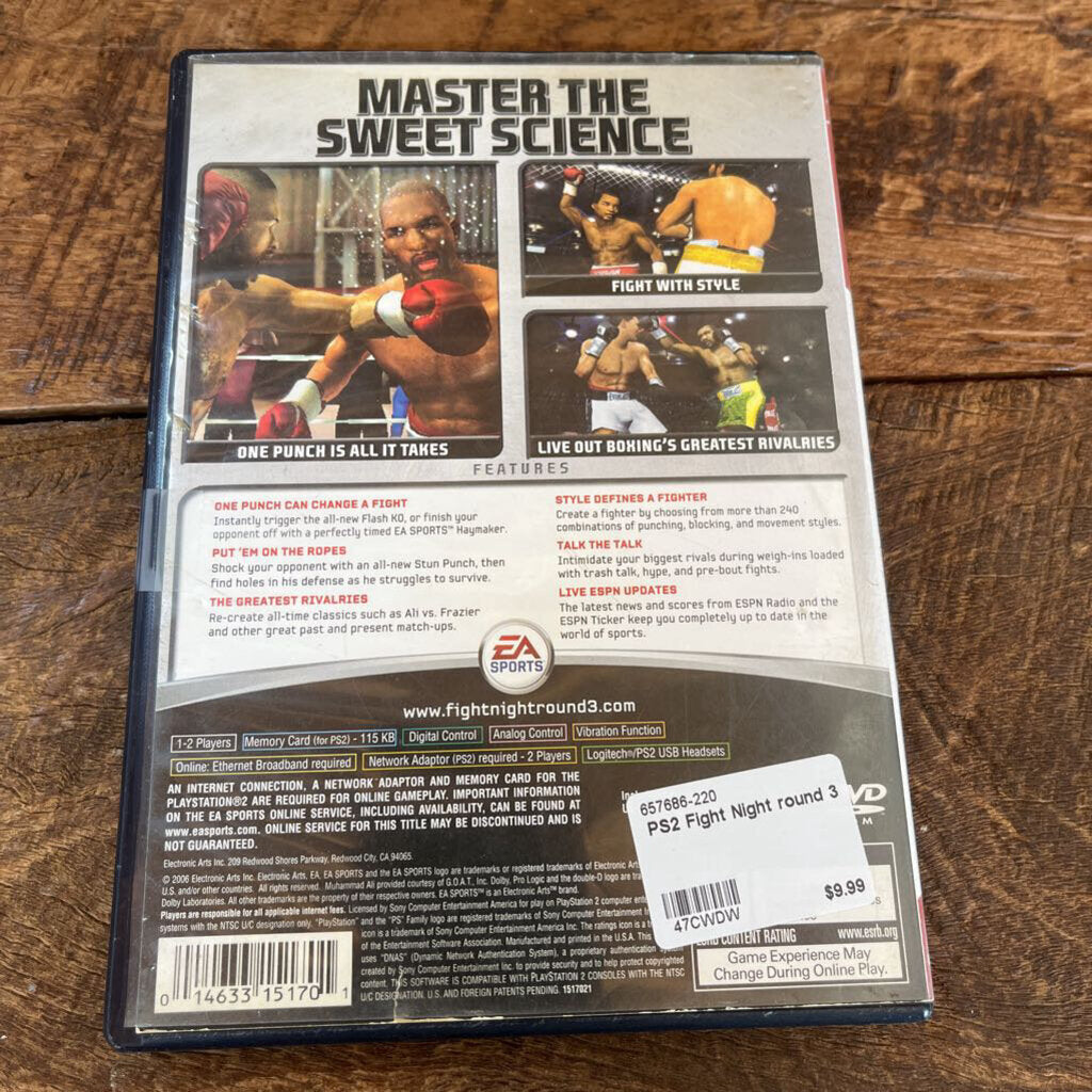 PS2 Fight Night round 3