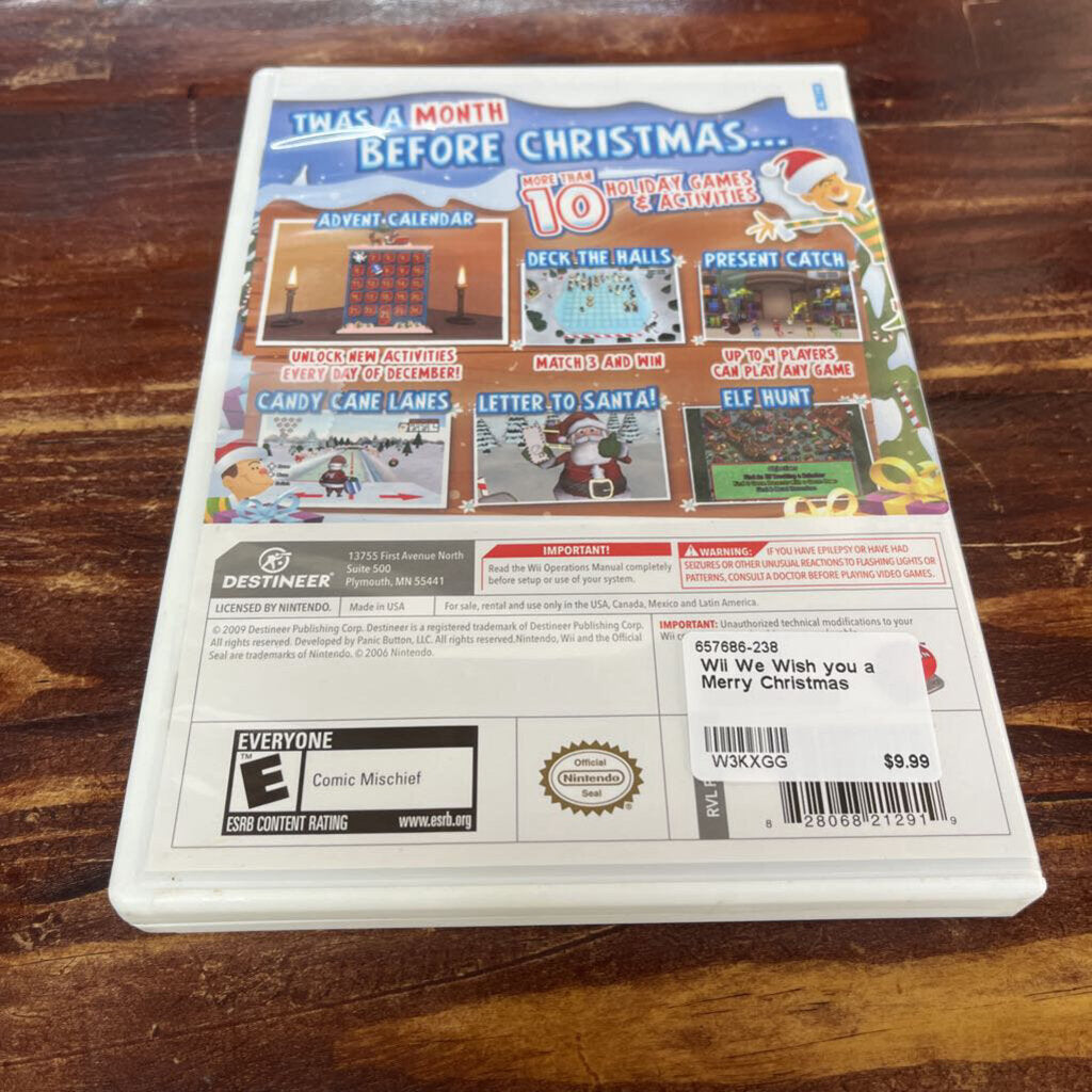 WII WE WISH YOU A MERRY CHRISTMAS