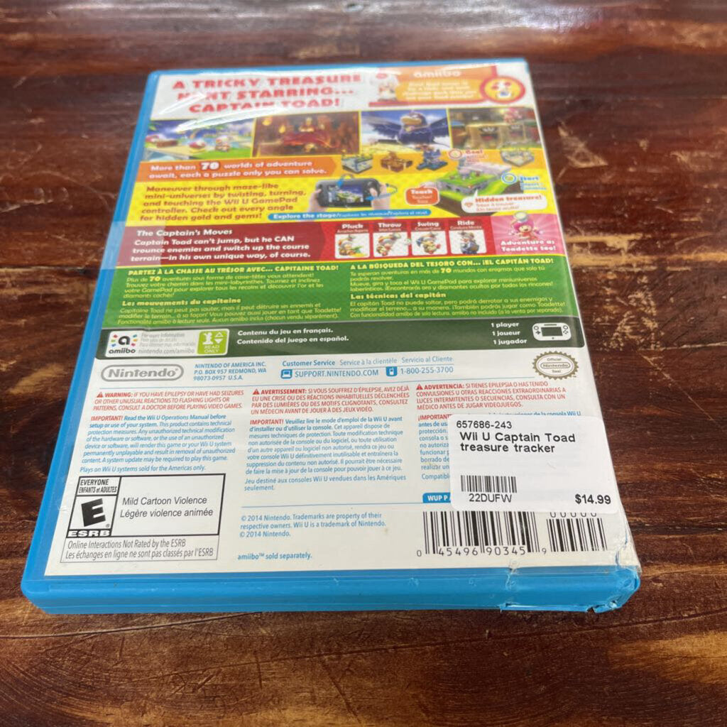 WII U CAPTAIN TOAD TREASURE TRACKER
