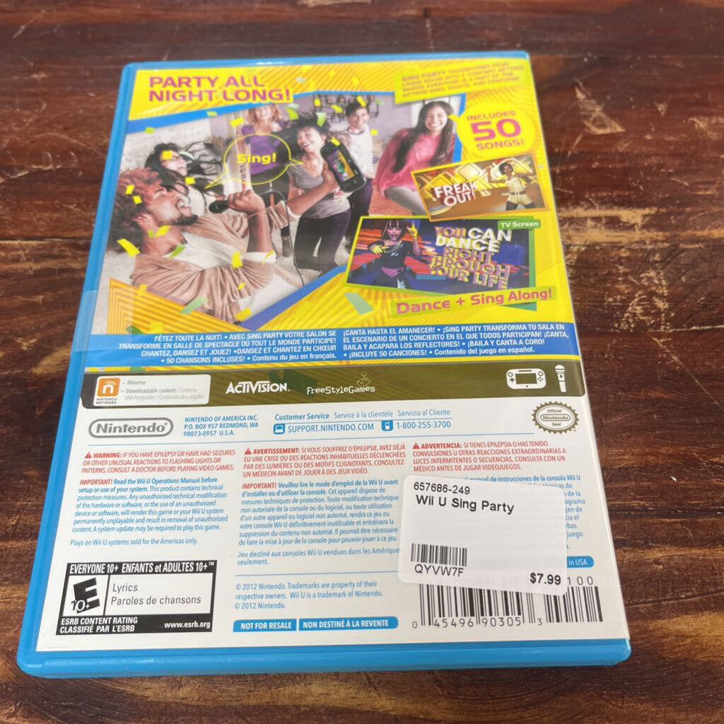 WII U SING PARTY