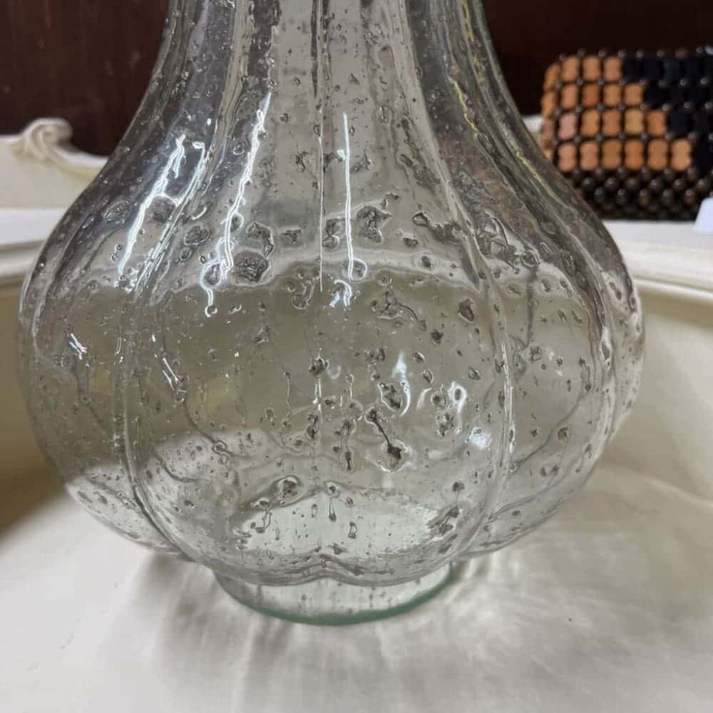 LG CLEAR GLASS PUMPKIN