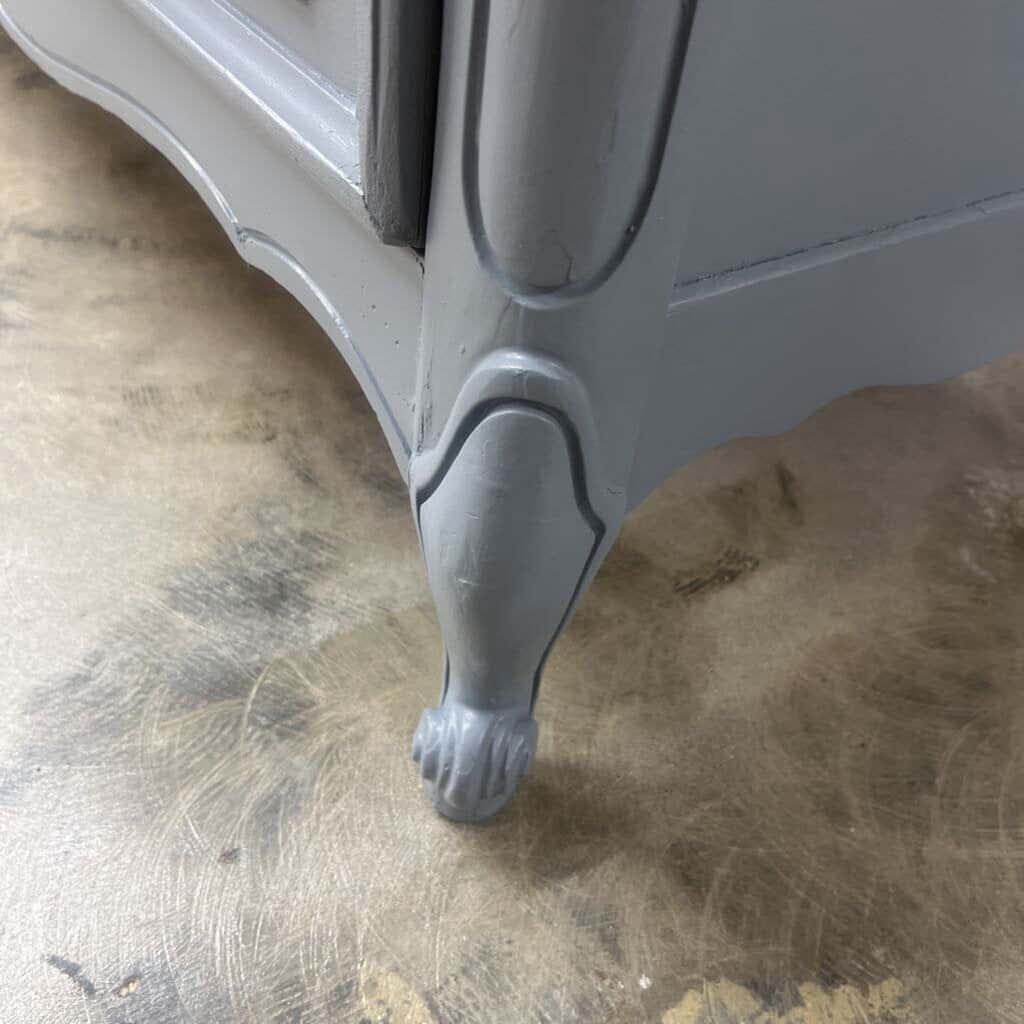 GREY 6 DRAWER FRENCH PROVINCIAL DRESSER