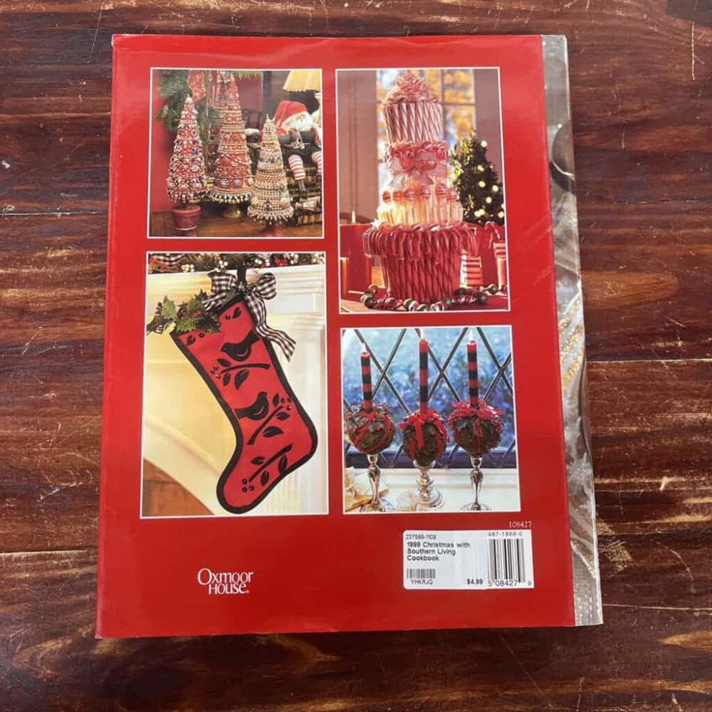 1999 CHRISTMAS WITH SOUTHERN LIVING COOKBOOK
