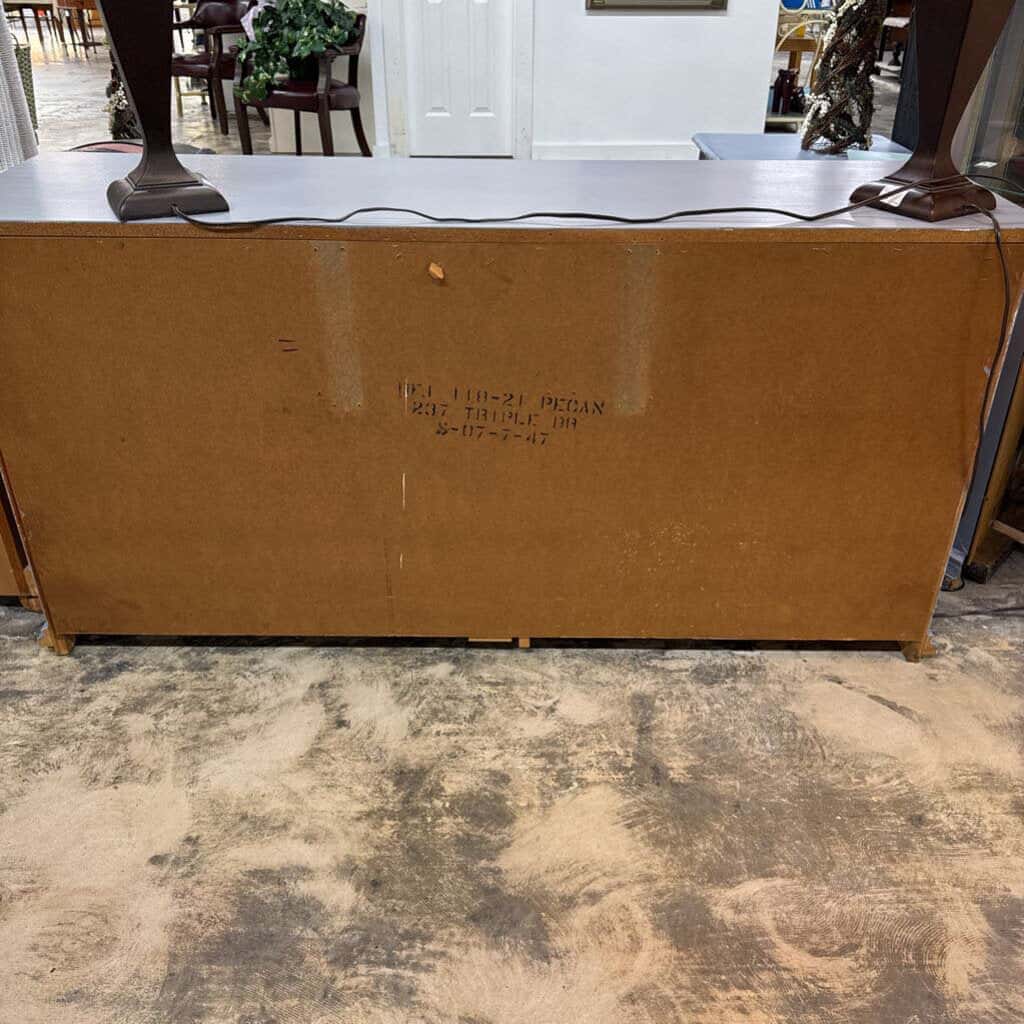 GREY BASSET 9 DRAWER WOODEN DRESSER