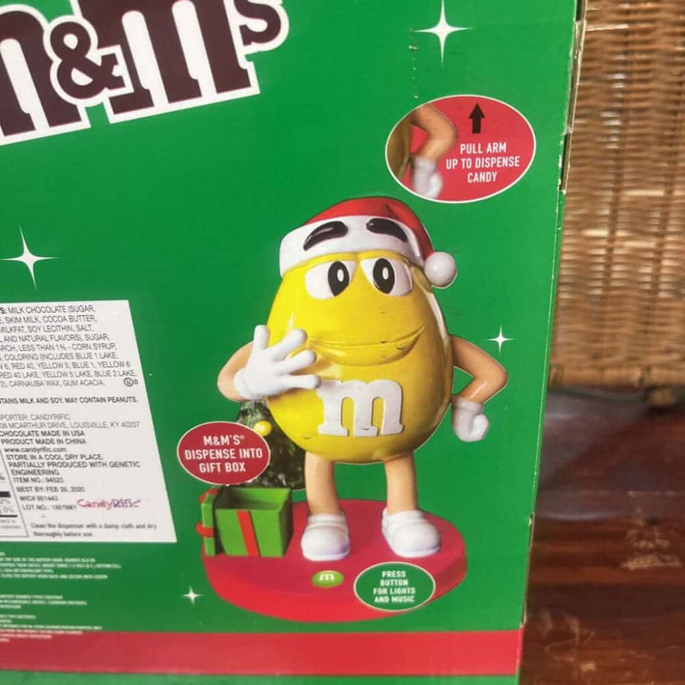 BOXED MUSICAL LIGHTED M & M CANDY DISPENSER-Thriftique Marketplace