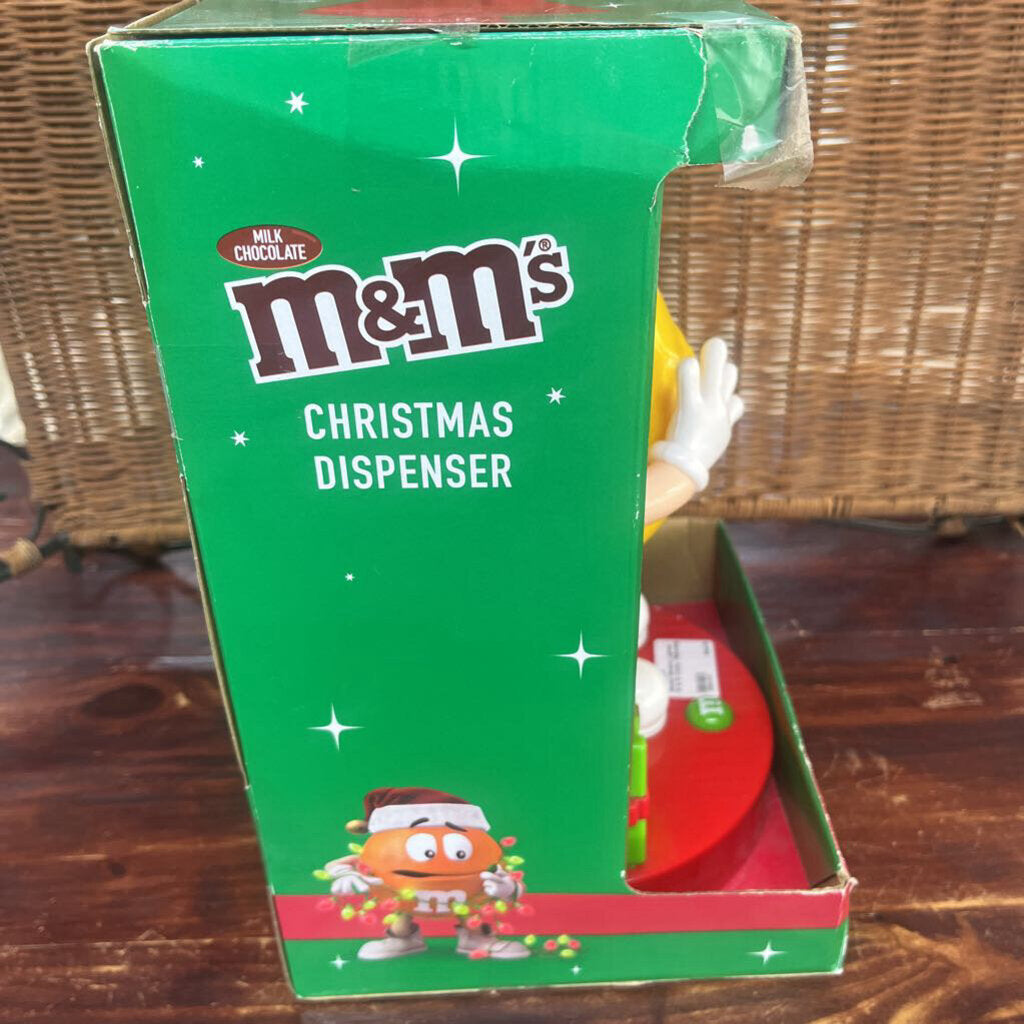 BOXED MUSICAL LIGHTED M & M CANDY DISPENSER