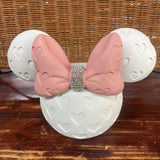 WHITE MINNIE MOUSE WITH PINK BOWTIE MULTIPURPOSE HOLDER