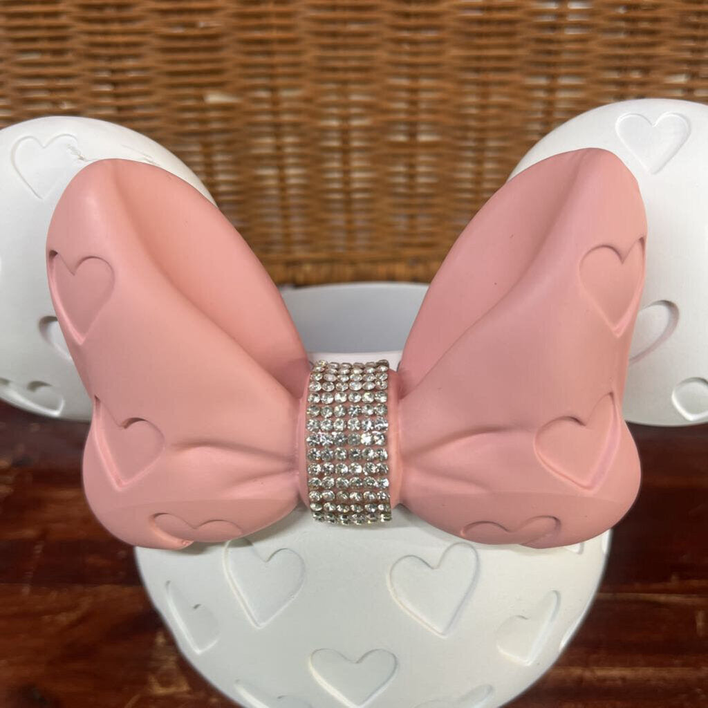 WHITE MINNIE MOUSE WITH PINK BOWTIE MULTIPURPOSE HOLDER