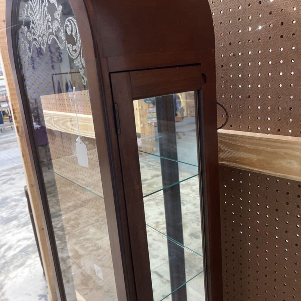 ARCH TOP FULL VIEW CURIO WITH LIGHT