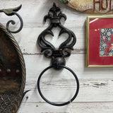 FLEUR D LES METAL TOWEL RING
