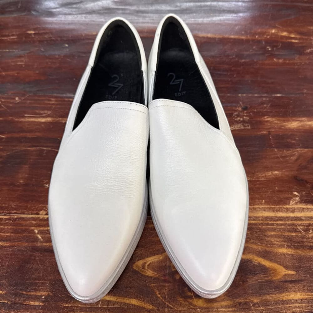 27 EDIT WHITE SHOES SZ 9.5M