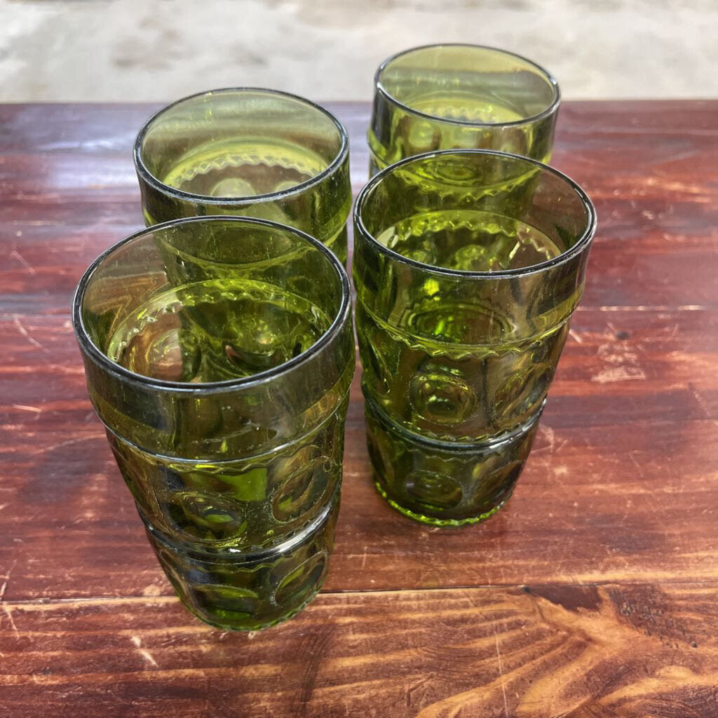 MCM (4) Kings Crown Indiana Glasses Olive