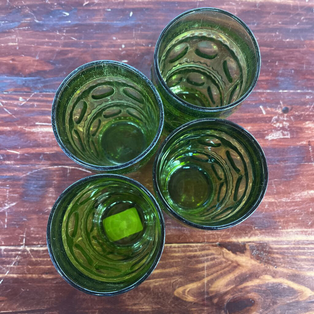 MCM (4) Kings Crown Indiana Glasses Olive