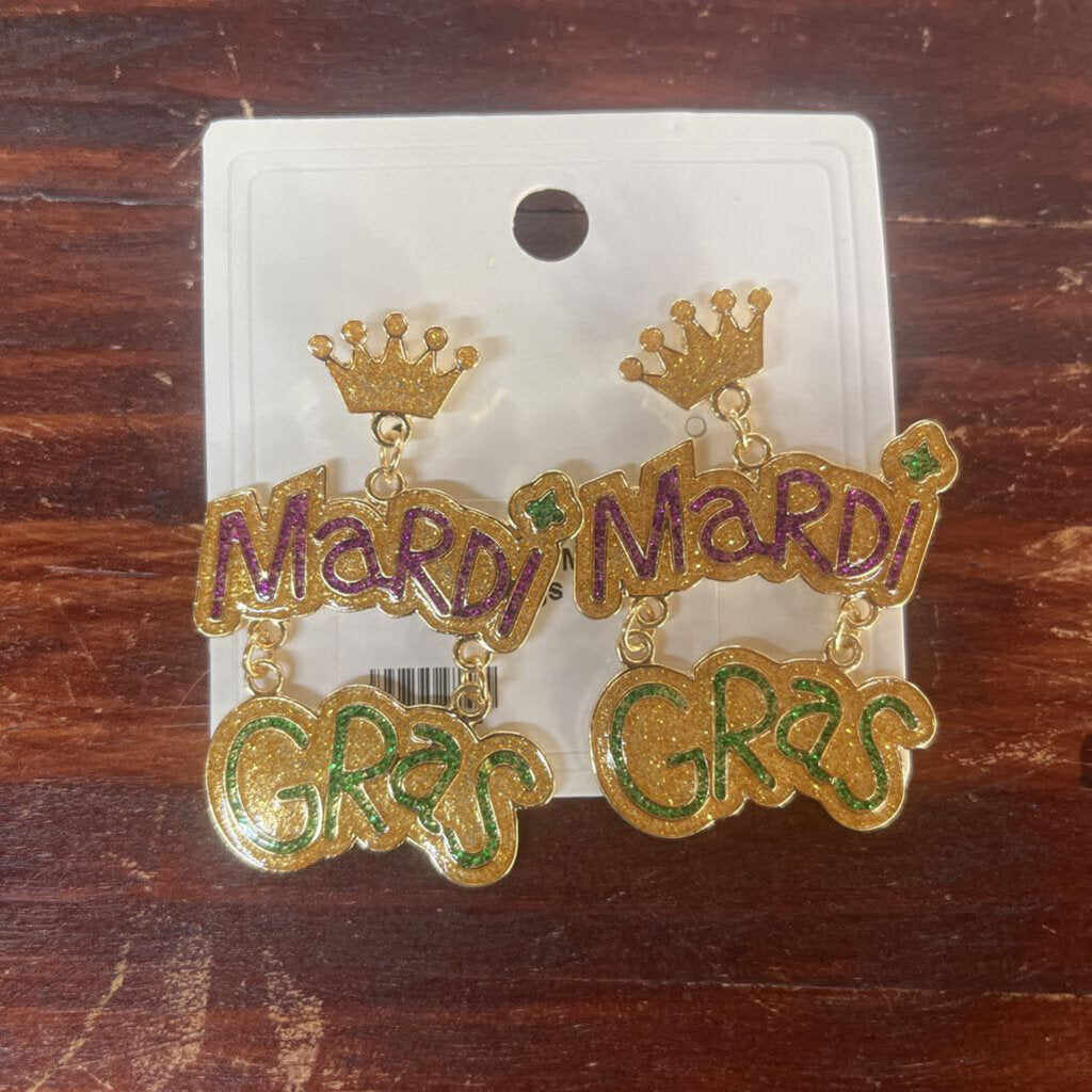 New Fashion Mardi Gras Earrings