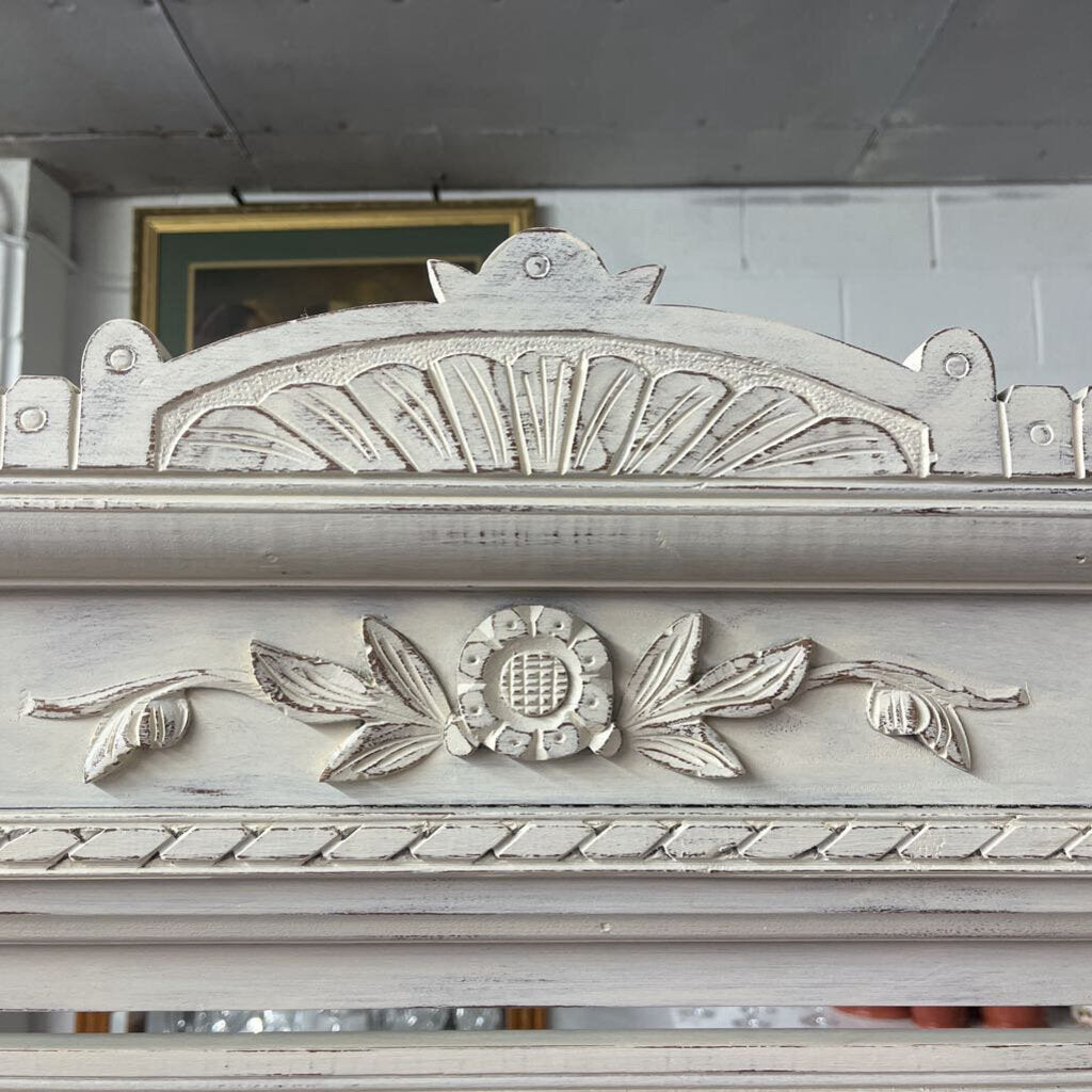 ANTIQUE 3 DRAWER CHEST WITH MIRROR