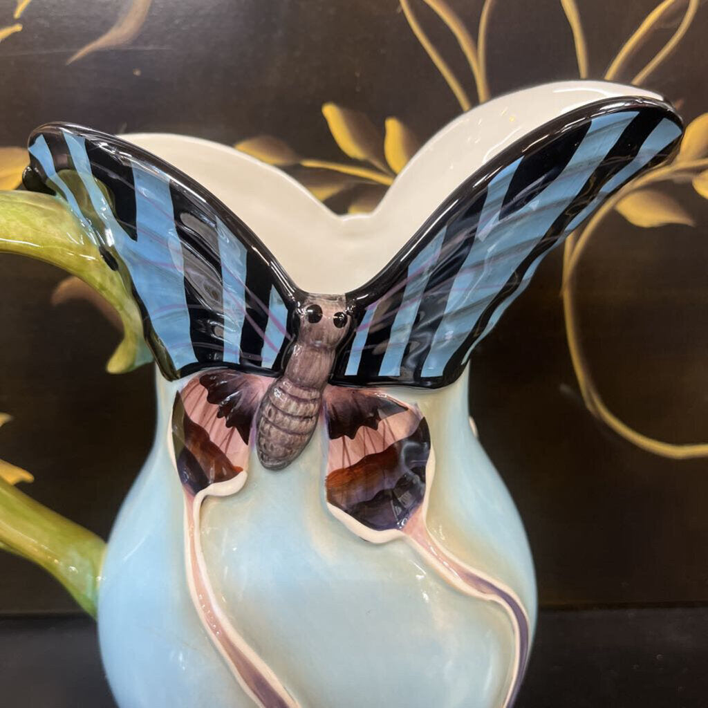 RETIRED HOME INTERIOR CO. BUTTERFLY PITCHER
