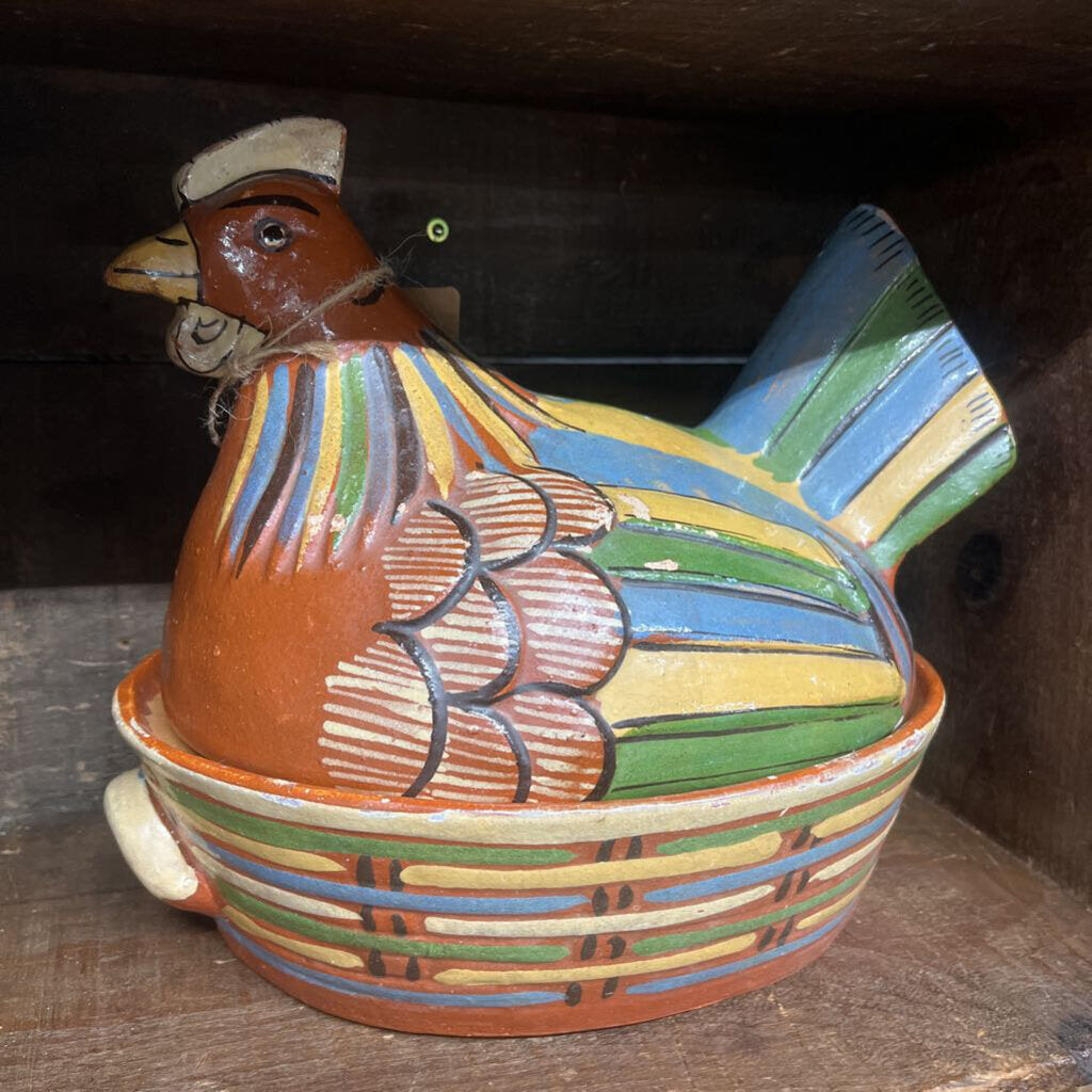 VINTAGE TIAGUEPAQUE MEXICAN FOLK ART POTTERY