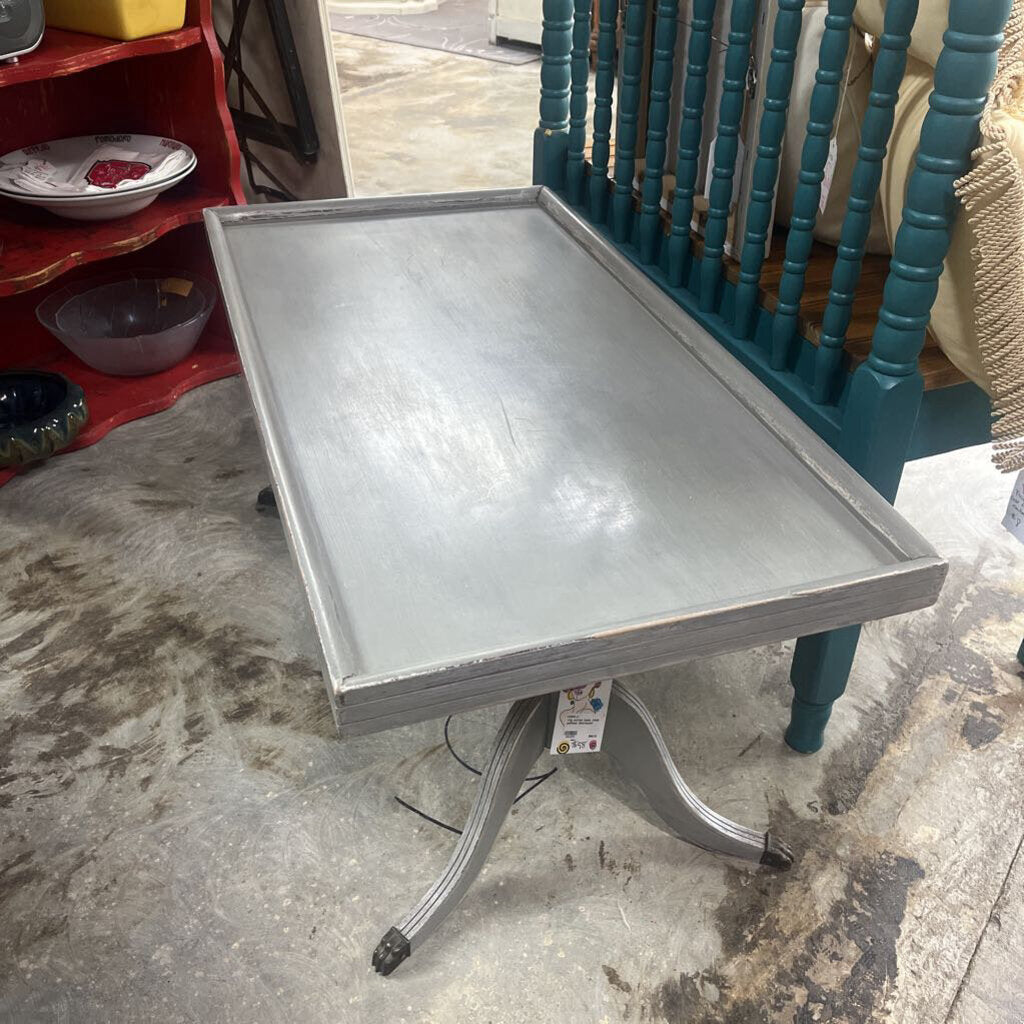 VTG COFFEE TABLE, CHALK PAINTED, DISTRESSED
