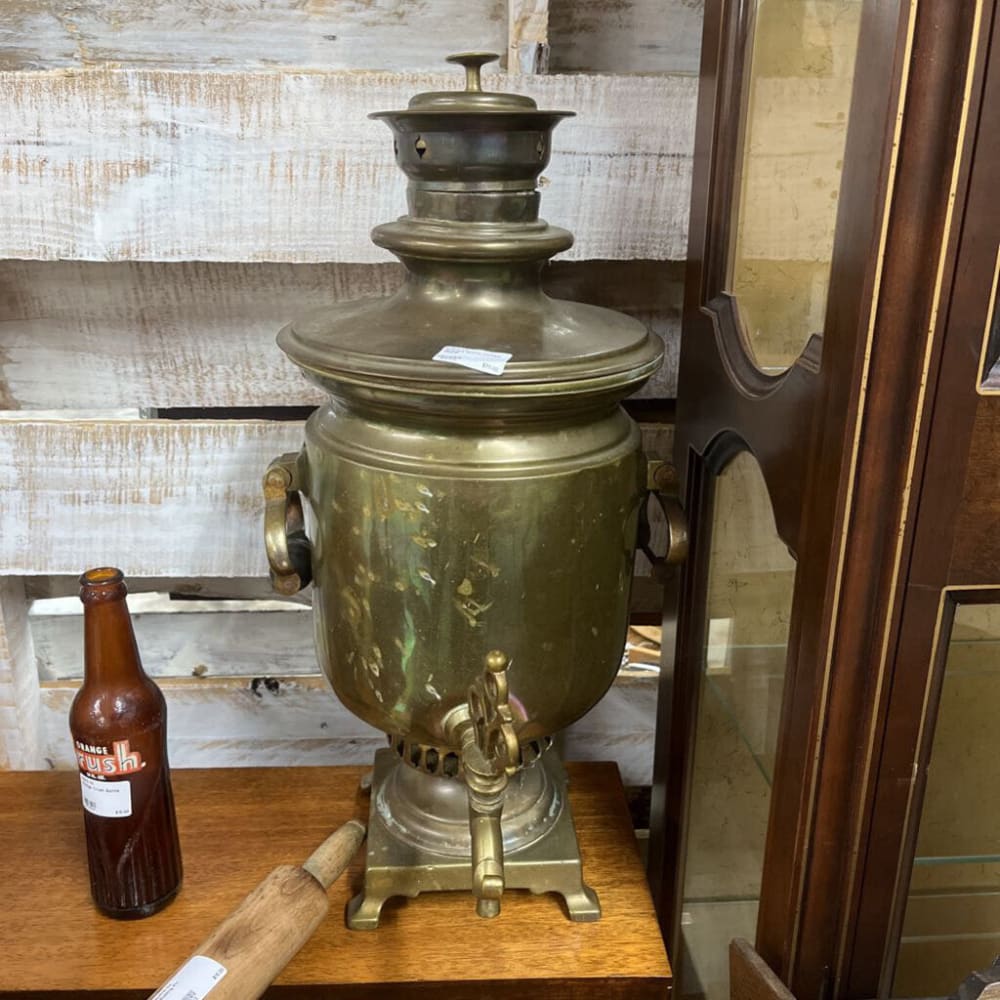 ANTIQUE BRASS COFFEE MAKER