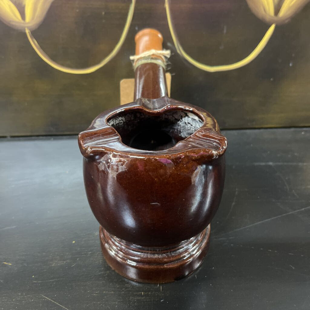 ASHTRAY, VTG 1960"S CERAMIC PIPE
