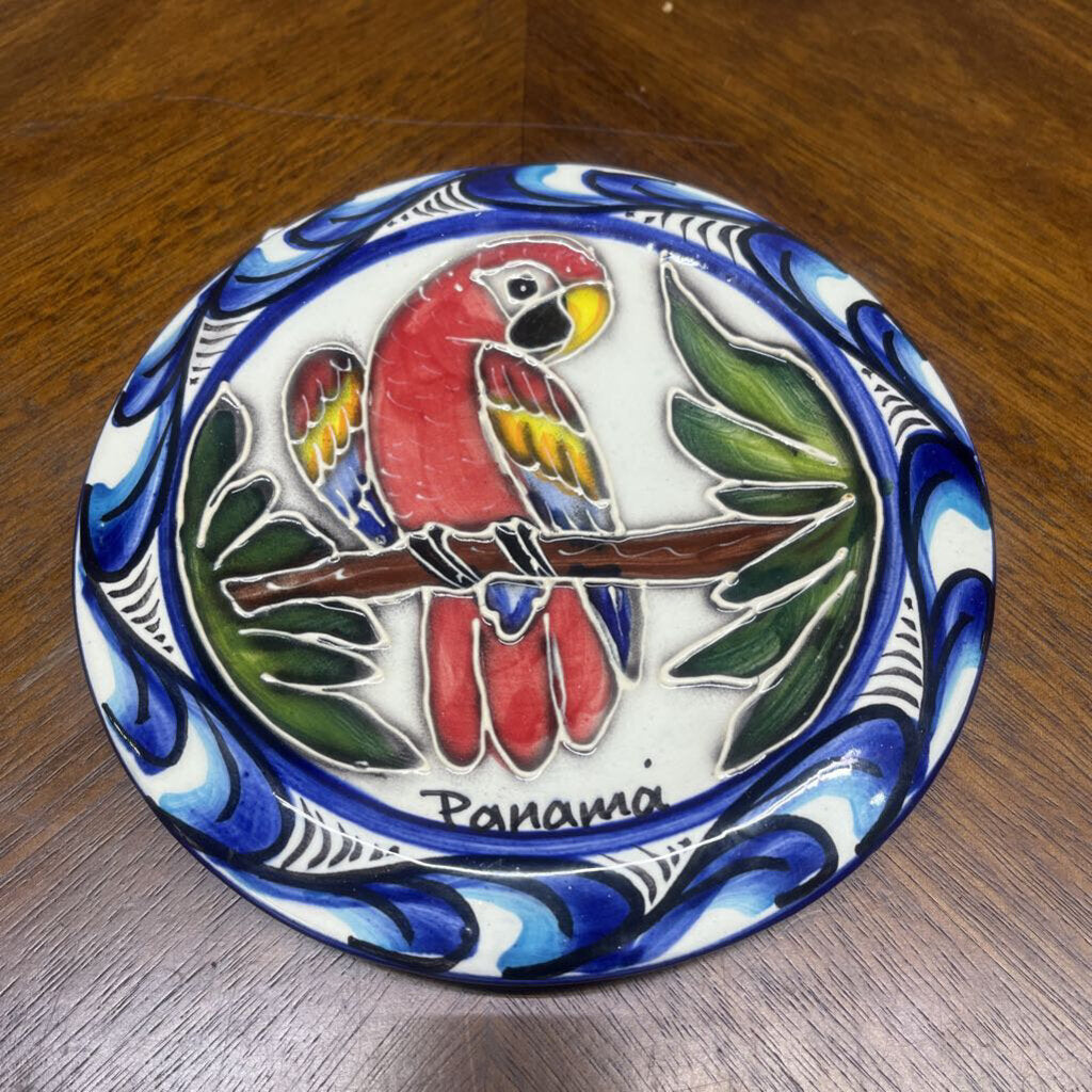 SM SIGNED PANAMA PLATE