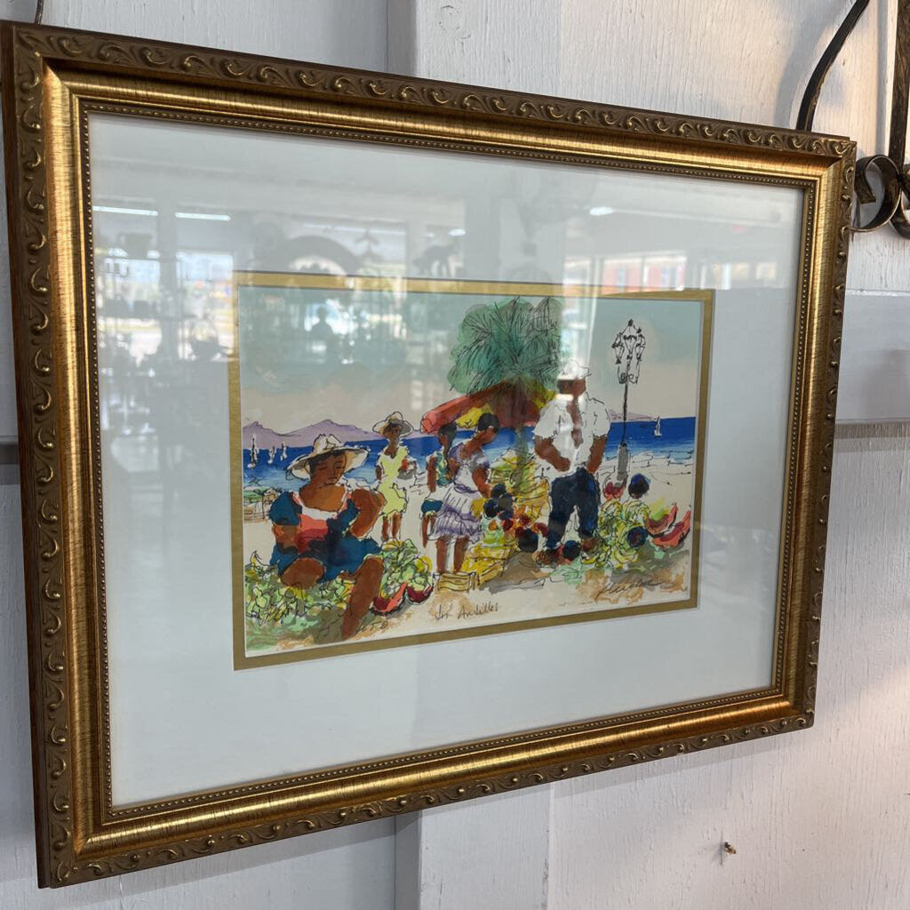 Urbain Huchet Framed Litho