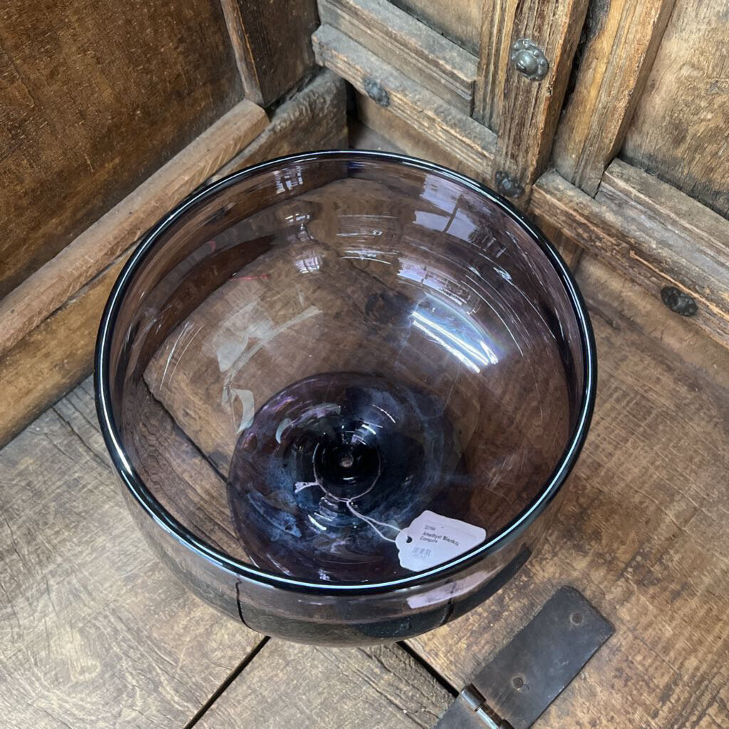 Amethyst Blenko Compote