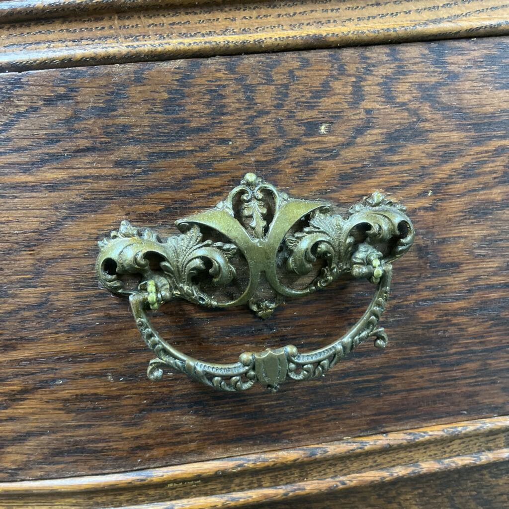 ANTIQUE TIGER OAK BUFFET