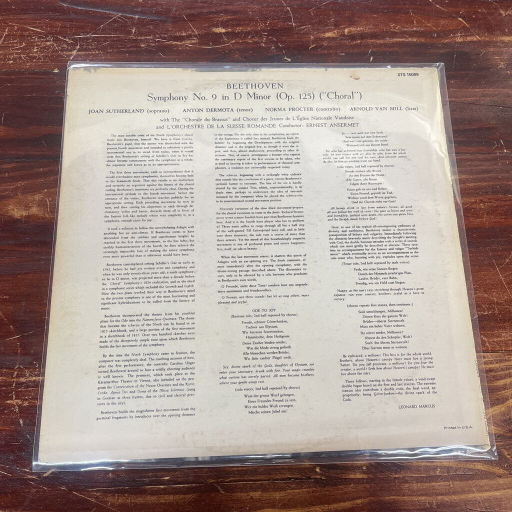 BEETHOVEN - SYMPHONY NO. 9