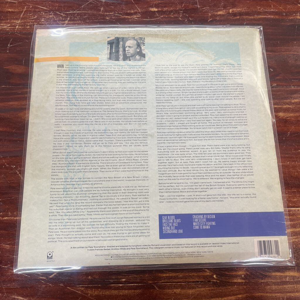 PETE TOWNSHEND - WHITE CITY: A NOVEL