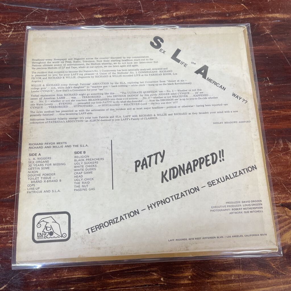 Richard Pryor / Richard & Willie - Richard Pryor Meets...Richard & Willie And...The SLA!!