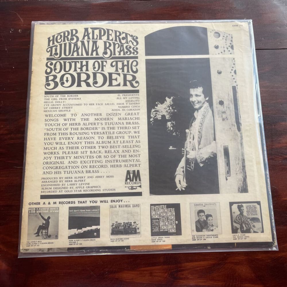 HERB ALPERT'S TIJUANA BRASS - SOUTH OF THE BORDER