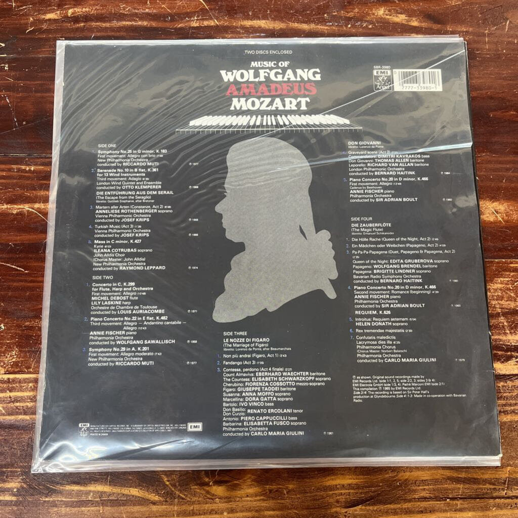 WOLFGANG AMADEUS MOZART - MUSIC OF WOLFGANG AMADEUS MOZART